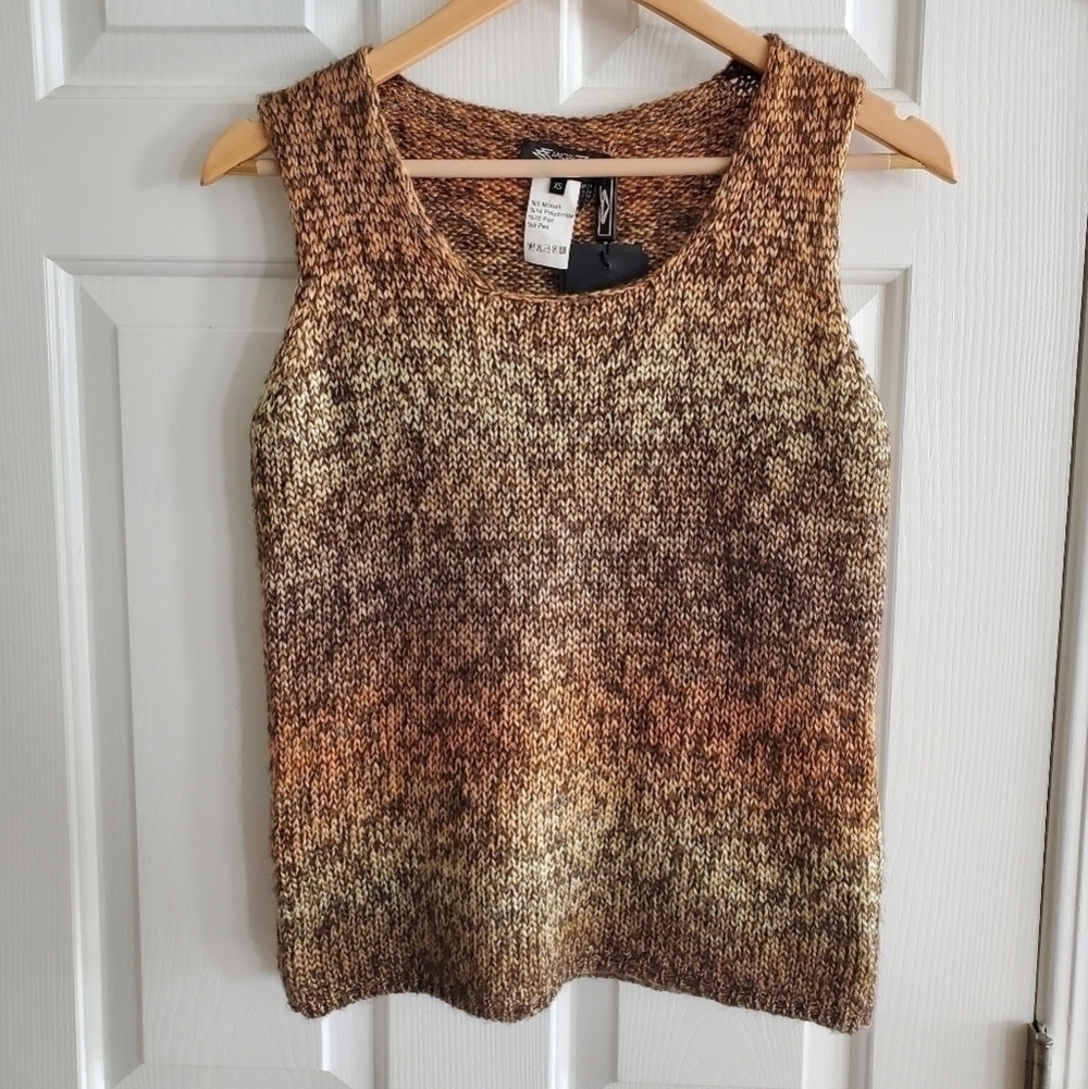 Angel II Mohair Sweater Tank in Sandy Brown